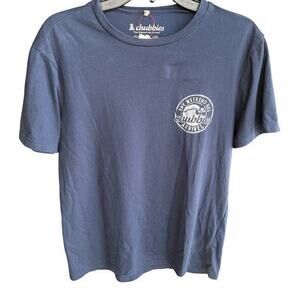 CHUBBIES Navy Blue logo tee t-shirt NWOT size S